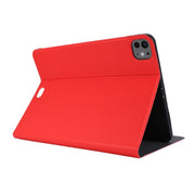For iPad Pro 11 2024 Stretch Voltage Plain Leather Smart Tablet Case(Red)