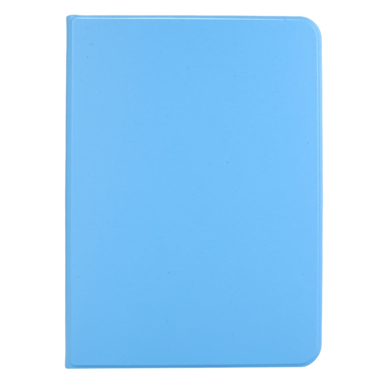For iPad Pro 11 2024 Stretch Voltage Plain Leather Smart Tablet Case(Light Blue)