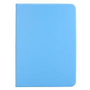 For iPad Pro 11 2024 Stretch Voltage Plain Leather Smart Tablet Case(Light Blue)