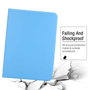 For iPad Pro 11 2024 Stretch Voltage Plain Leather Smart Tablet Case(Light Blue)
