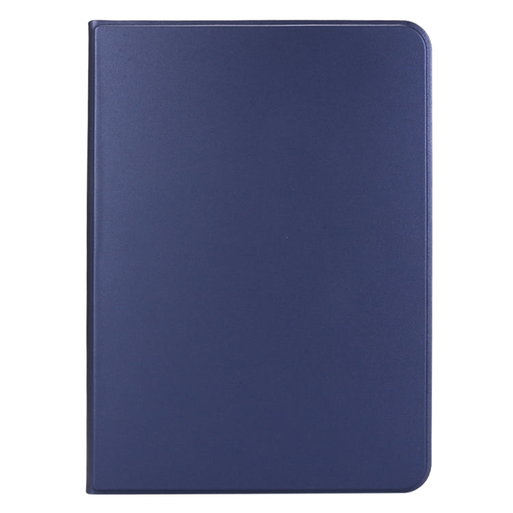 For iPad Pro 11 2024 Stretch Voltage Plain Leather Smart Tablet Case(Dark Blue)