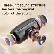 Zealot S61M RGB Rhythmic Light Karaoke Wireless Speaker, Style:Single Mic(Black)