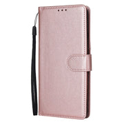 For OPPO Reno11 Pro 5G Global Multifunctional Horizontal Flip Leather Phone Case with Three Card Slot(Rose Gold)