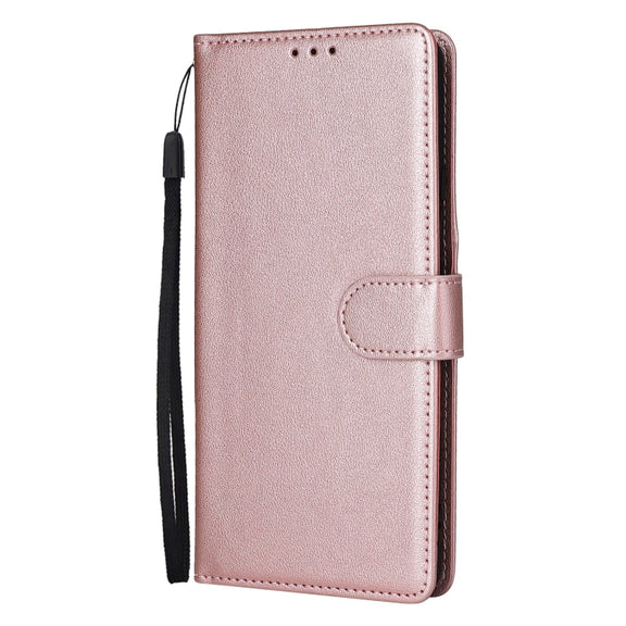 For OPPO Reno11 Pro 5G Global Multifunctional Horizontal Flip Leather Phone Case with Three Card Slot(Rose Gold)