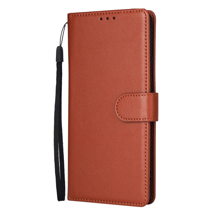 For OPPO Reno11 5G Global 3-Card Slots Multifunctional Leather Phone Case(Brown)