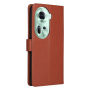 For OPPO Reno11 5G Global 3-Card Slots Multifunctional Leather Phone Case(Brown)