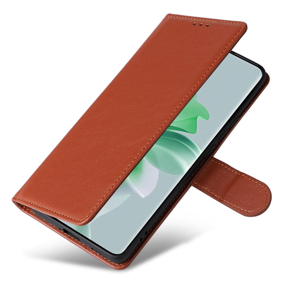 For OPPO Reno11 5G Global 3-Card Slots Multifunctional Leather Phone Case(Brown)