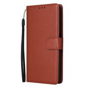 For Realme C33 Multifunctional Horizontal Flip Leather Phone Case with Three Card Slot(Brown)