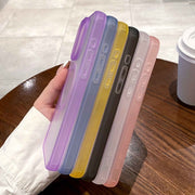 For iPhone 16 Dual-Side Frosted MagSafe Clear Phone Case(Blue)