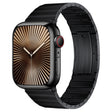 For Apple Watch Series 10 42mm PG65 Single Bead Bamboo Joint Spring Bars Titanium Metal Watch Band(Black) - free shipping - PMc TechLife - Order now!