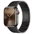 For Apple Watch Series 10 42mm PG65 Single Bead Bamboo Joint Spring Bars Titanium Metal Watch Band(Graphite Black) - free shipping - PMc TechLife - Order now!