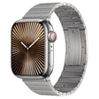 For Apple Watch Series 10 42mm PG65 Single Bead Bamboo Joint Spring Bars Titanium Metal Watch Band(Silver) - free shipping - PMc TechLife - Order now!