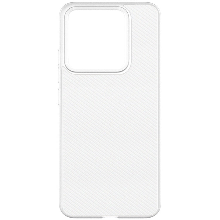 For Xiaomi 14 5G imak 0.7mm Ultra Thin Ripple Texture Phone Case(Transparent White)
