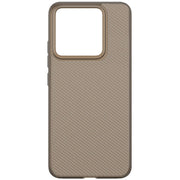 For Xiaomi 14 5G imak 0.7mm Ultra Thin Ripple Texture Phone Case(Transparent Black)