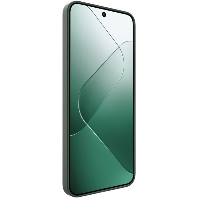 For Xiaomi 14 5G imak 0.7mm Ultra Thin Ripple Texture Phone Case(Transparent Black)