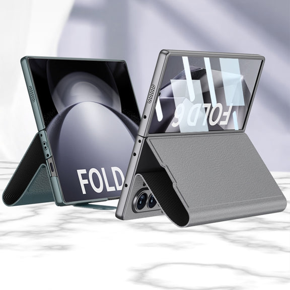 For Samsung Galaxy Z Fold6 GKK Integrated Flip Leather Phone Case(Black)