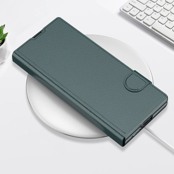 For Samsung Galaxy Z Fold6 GKK Integrated Flip Leather Phone Case(Green)