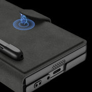 For Samsung Galaxy Z Fold6 GKK Integrated Armor Flip Leather Case with Pen Slot, Stylus Not Included(Titanium Grey)
