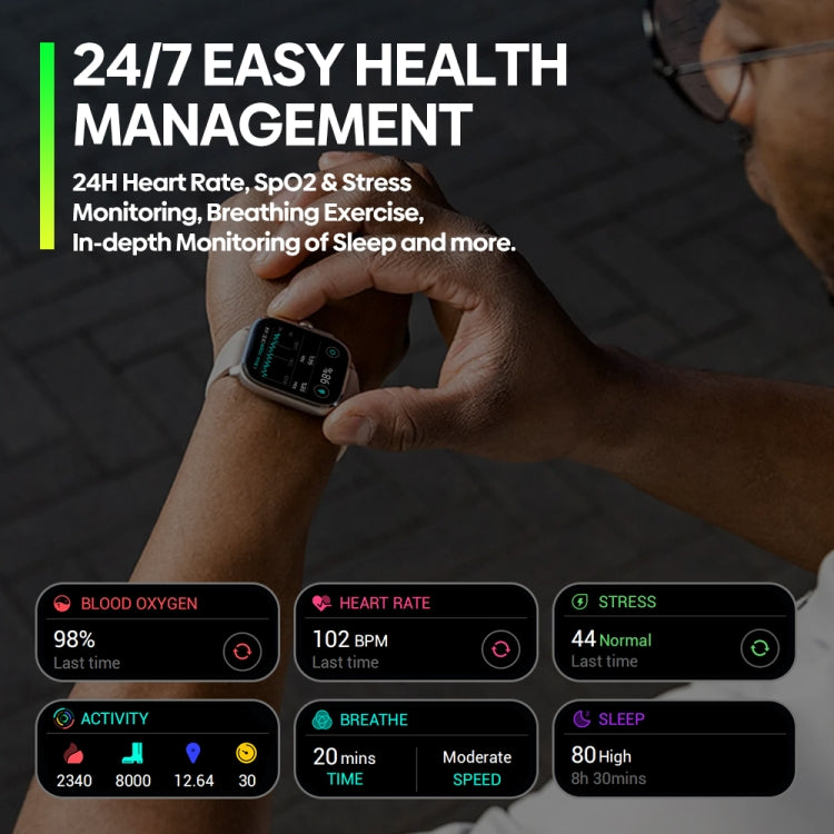 Zeblaze Beyond 3 Pro 2.15 inch Screen Stylish GPS Smartwatch Supports Bluetooth Calling(Black)