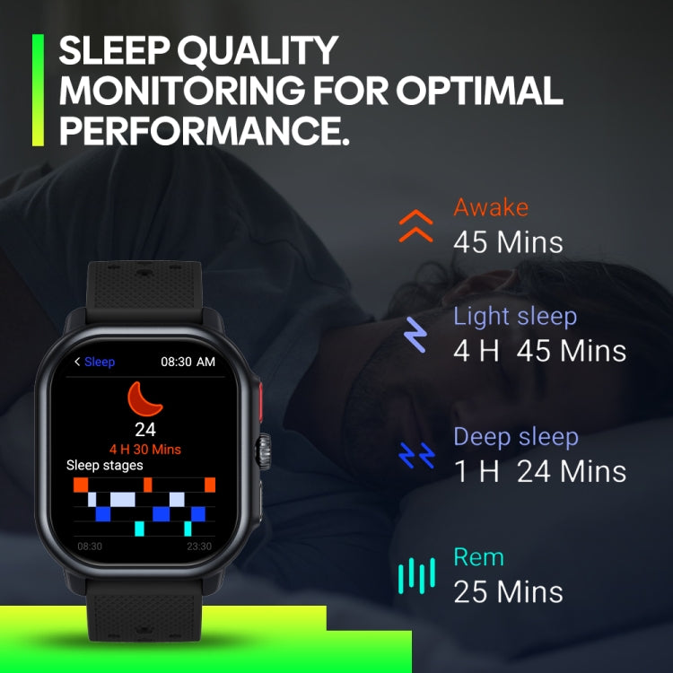 Zeblaze Beyond 3 Pro 2.15 inch Screen Stylish GPS Smartwatch Supports Bluetooth Calling(Black)