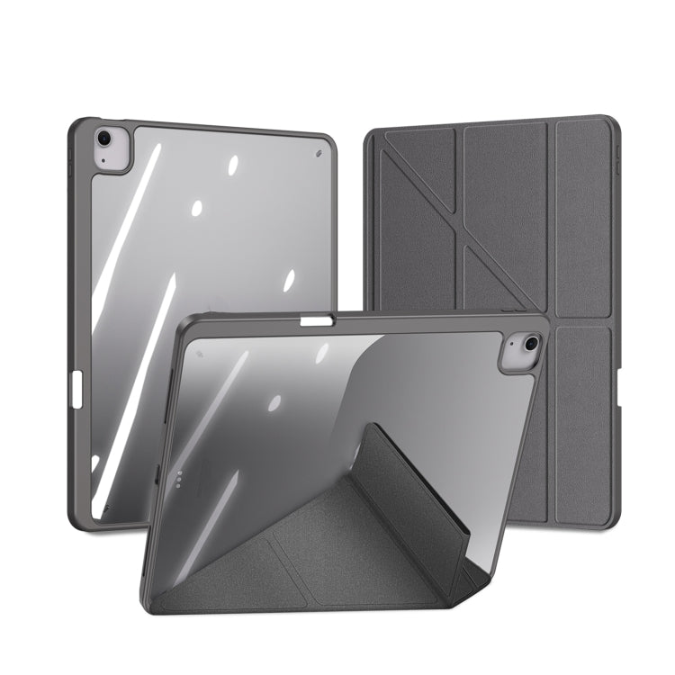 For iPad Air 13 2024 / 2025 DUX DUCIS Magi Series Smart Leather Tablet Case(Grey)