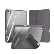For iPad Air 13 2024 / 2025 DUX DUCIS Magi Series Smart Leather Tablet Case(Grey)