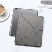 For iPad Air 13 2024 / 2025 DUX DUCIS Magi Series Smart Leather Tablet Case(Grey)