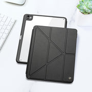 For iPad Pro 11 2024 DUX DUCIS Magi Series Smart Leather Tablet Case(Black)