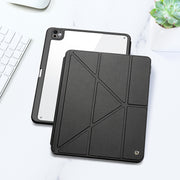 For iPad Pro 13 2024 DUX DUCIS Magi Series Smart Leather Tablet Case(Black)