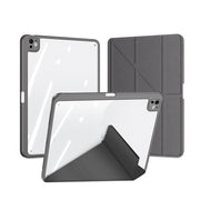 For iPad Pro 13 2024 DUX DUCIS Magi Series Smart Leather Tablet Case(Grey)