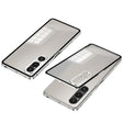 For Sony Xperia 1 V Snap Buckle Metal Frame Frosted Phone Case(Silver) - Sony Cases by PMC TechLife | Online Shopping South Africa | PMC TechLife | Buy Now Pay Later Mobicred