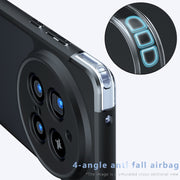 For vivo X200 Pro Armor Precise Hole PC Hybrid TPU Phone Case(Transparent)