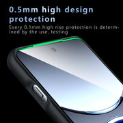 For OPPO Find X8 Pro Armor Precise Hole PC Hybrid TPU Phone Case(Frosted Black)