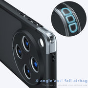 For OPPO Find X8 Pro Armor Precise Hole PC Hybrid TPU Phone Case(Transparent)
