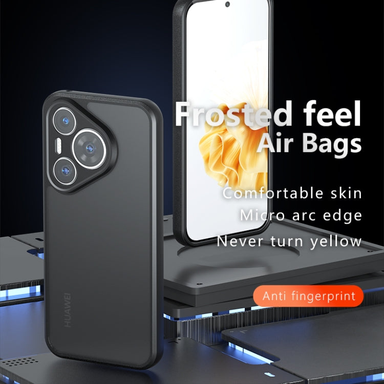 For Huawei Pura 70 Pro / 70 Pro+ Armor Precise Hole PC Hybrid TPU Phone Case(Frosted Black)