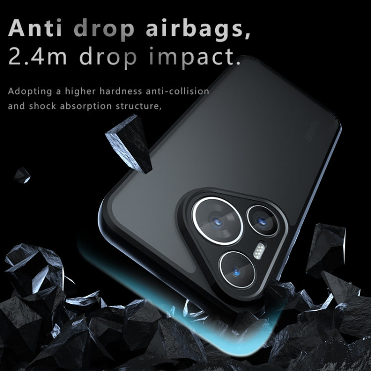 For Huawei Pura 70 Pro / 70 Pro+ Armor Precise Hole PC Hybrid TPU Phone Case(Frosted Black)