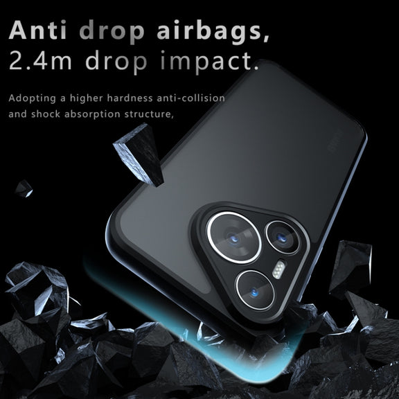 For Huawei Pura 70 Pro / 70 Pro+ Armor Precise Hole PC Hybrid TPU Phone Case(Frosted Black)