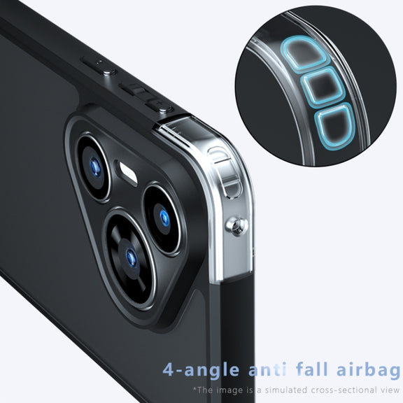 For Huawei Pura 70 Pro / 70 Pro+ Armor Precise Hole PC Hybrid TPU Phone Case(Frosted Black)