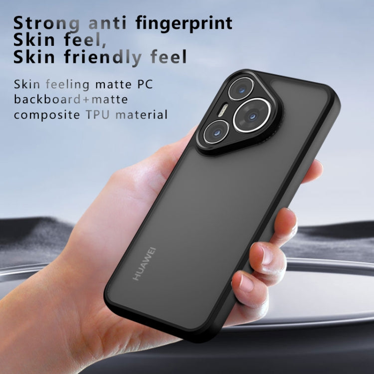 For Huawei Pura 70 Pro / 70 Pro+ Armor Precise Hole PC Hybrid TPU Phone Case(Frosted Black)
