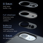 For iPhone 16e Armor Precise Hole PC Hybrid TPU Phone Case(Frosted Black)