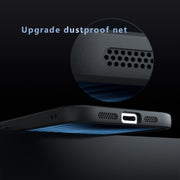 For iPhone 16e Armor Precise Hole PC Hybrid TPU Phone Case(Frosted Black)