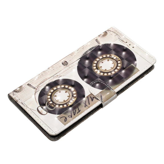 For iPhone 16 3D Pattern Leather Phone Case(Tape)