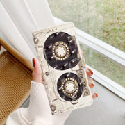 For iPhone 16 3D Pattern Leather Phone Case(Tape)