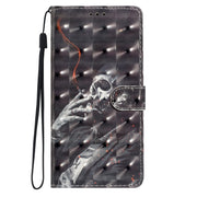 For Motorola Edge 2024 3D Pattern Leather Phone Case(Skull)