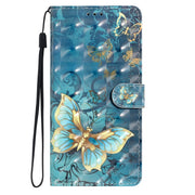 For Motorola Moto G Play 2024 3D Pattern Leather Phone Case(3D Butterfly)