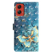 For Motorola Moto G Stylus 5G 2024 3D Pattern Leather Phone Case(3D Butterfly)