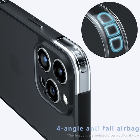 For iPhone 16 Pro Armor Precise Hole PC Hybrid TPU Phone Case(Transparent)