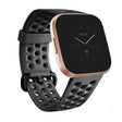 For Fitbit Versa 2 Breathable Silicone Watch Band, Size: Small(Black) - free shipping - PMc TechLife - Order now!