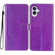 For iPhone 16 Plus Glitter Powder Flip Leather Phone Case(Purple) - iPhone 16 Plus Cases by PMC TechLife | Online Shopping South Africa | PMC TechLife | Buy Now Pay Later Mobicred