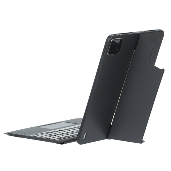For Xiaomi Pad 6S Pro 12.4 T0N10-AS Detachable Rotating Backlit Touch Bluetooth Keyboard Case(Black)